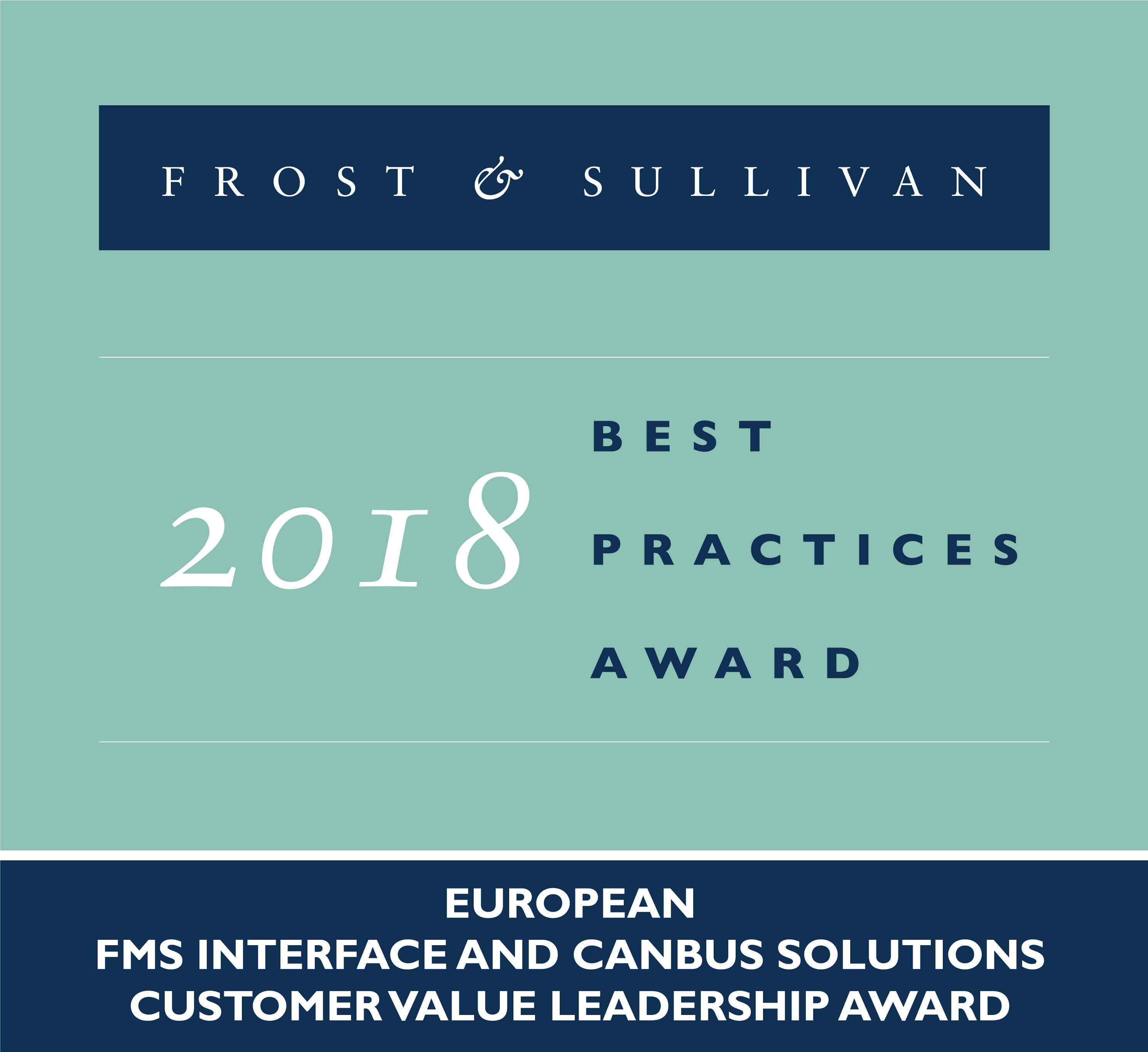 Award from Frost and Sullivan